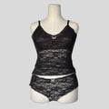 Lace cami with matching panties