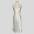 Bridal embroidered knee length slip