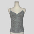 Snake print cami in blue