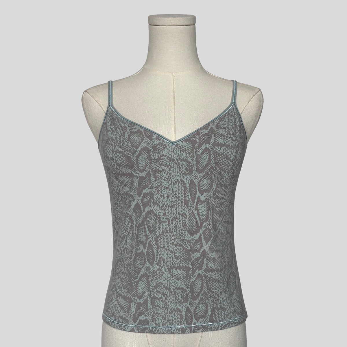 Snake print cami in blue