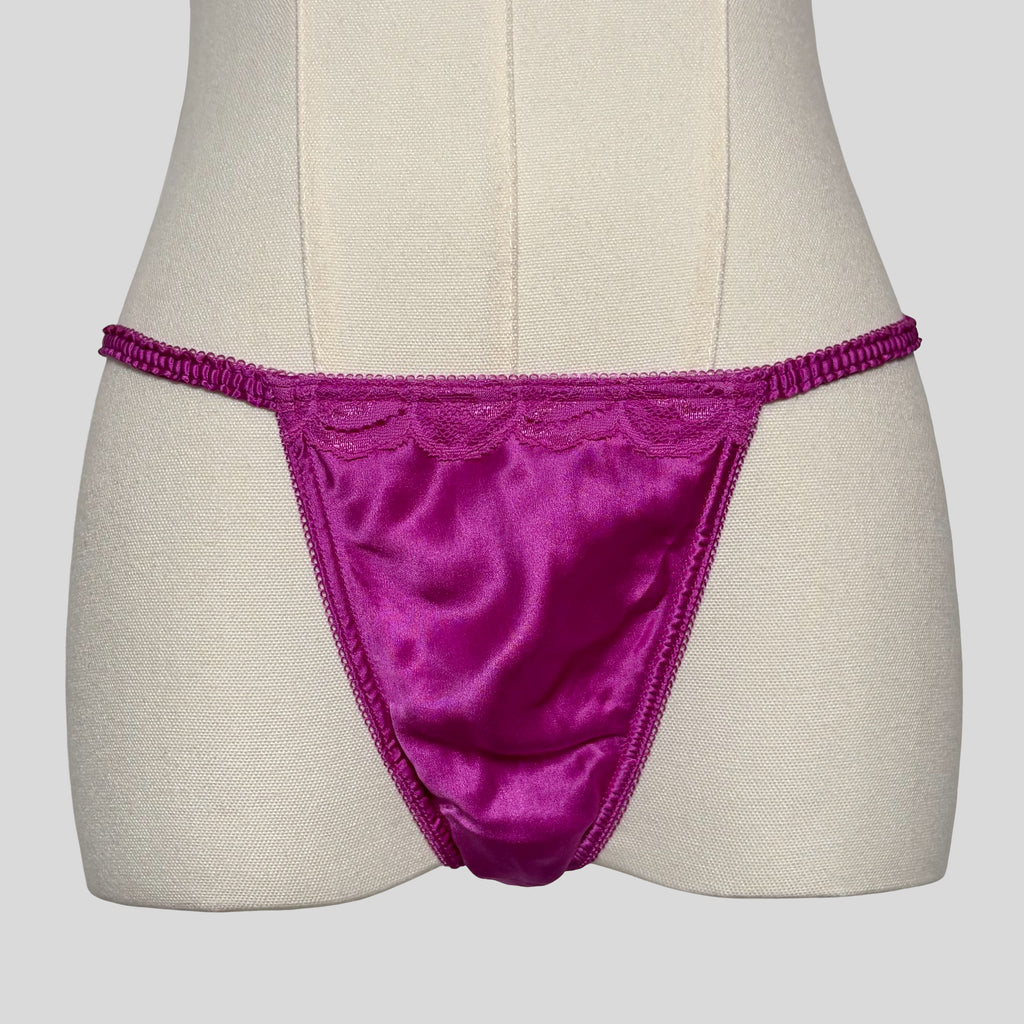 Sheer lace trim dress with matching panties