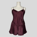 Matching silk cami and shorts set