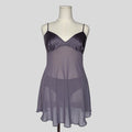 Silky bust backless babydoll slip with matching panties