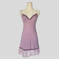 Pointelle ruffled slip
