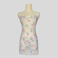 Sheer floral backless slip with matching underwear
