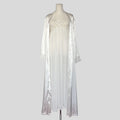 Bridal pleated slip and robe set