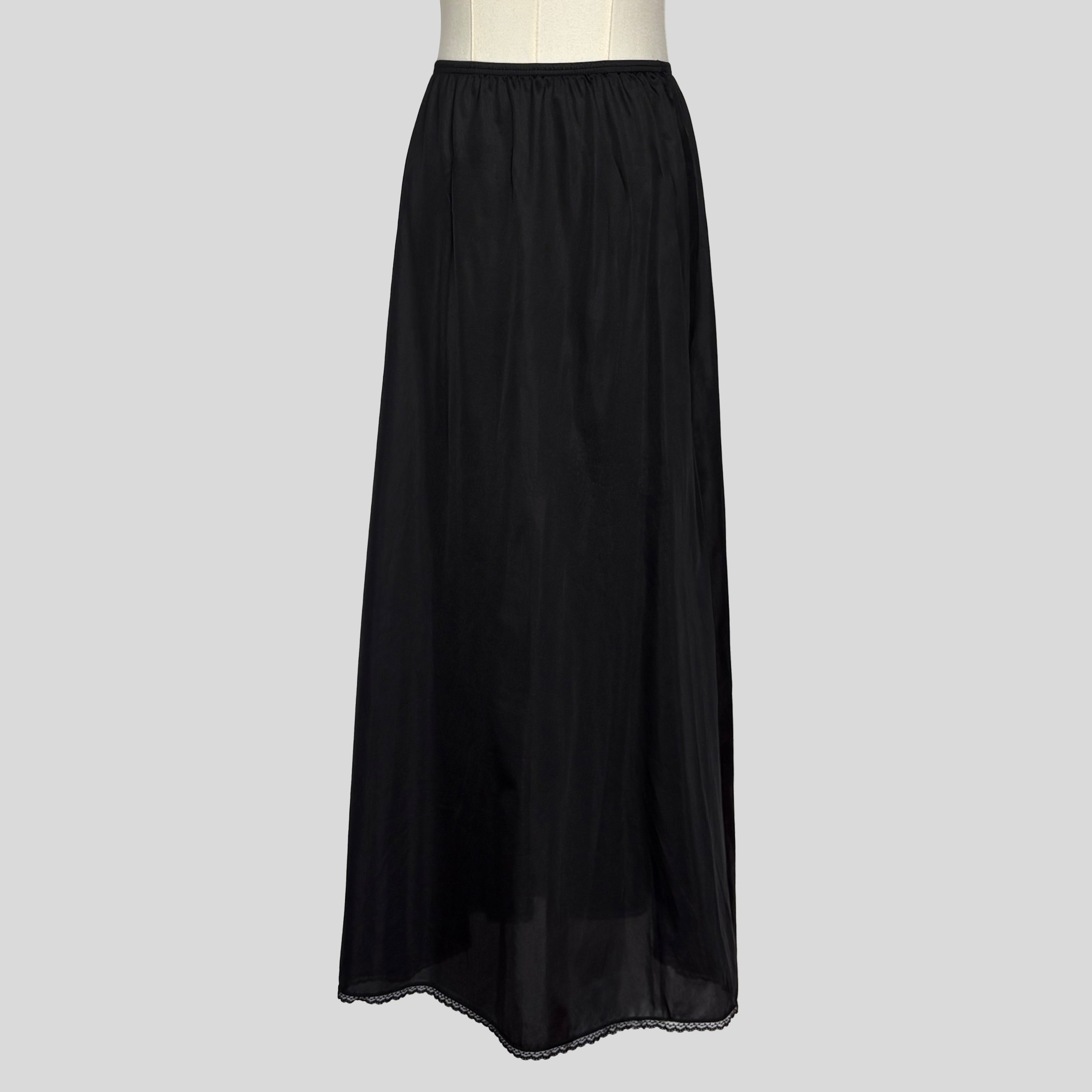 Lace trim slip skirt