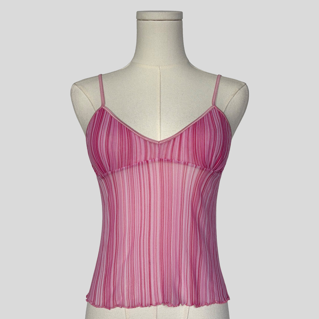 Sheer striped cami