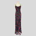 Velvet floral gown