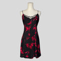 Rose floral slip dress