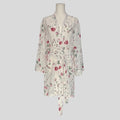 Love Letters floral sheer robe