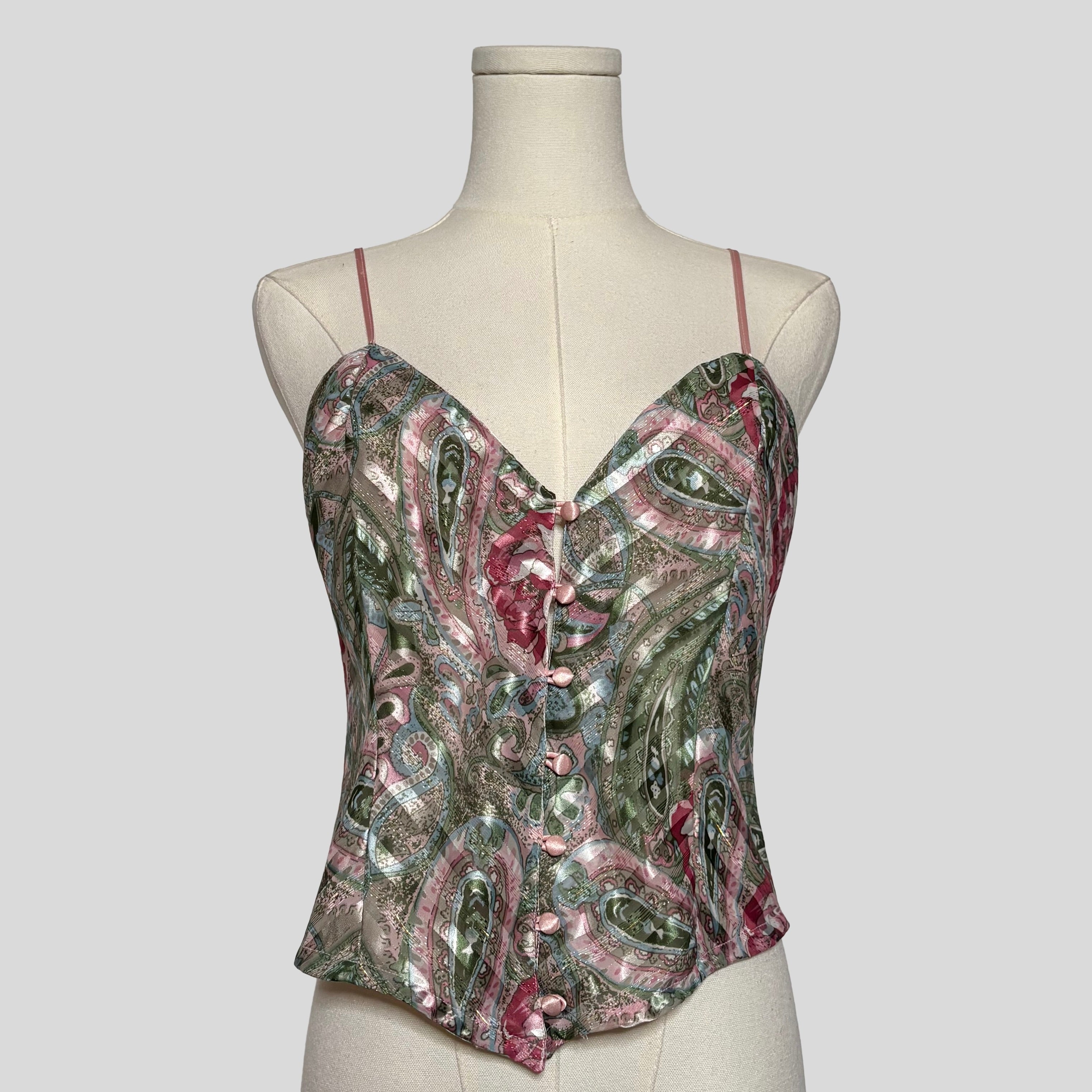 Ornate paisley printed cami