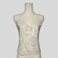 Brocade lace trim cami