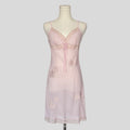Sheer lace trim slip dress