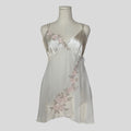 Flower appliqué babydoll slip