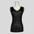 Beaded knit tank top