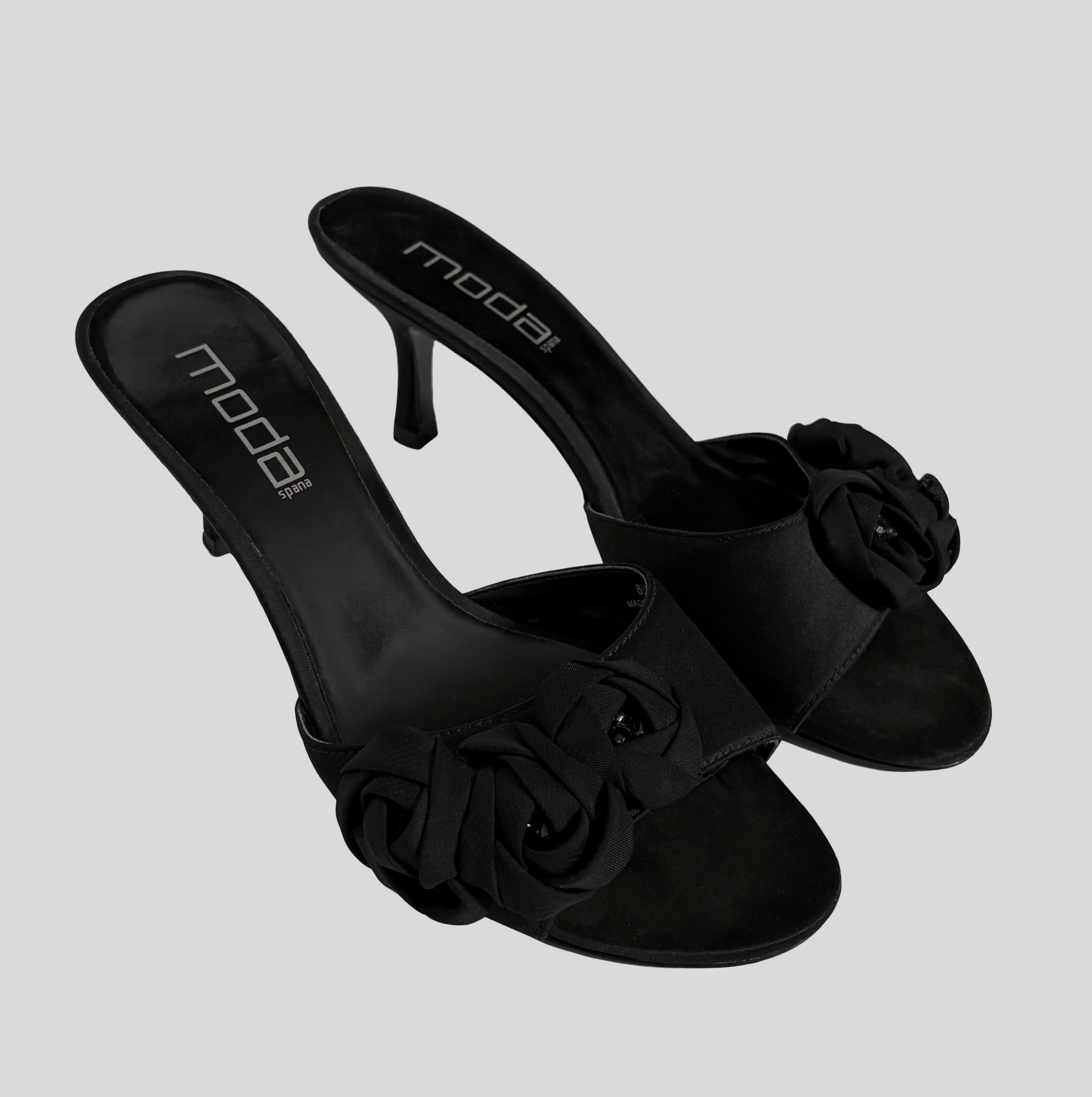 Rosette kitten heels - size 8.5