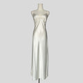 Pearl embellished silky gown