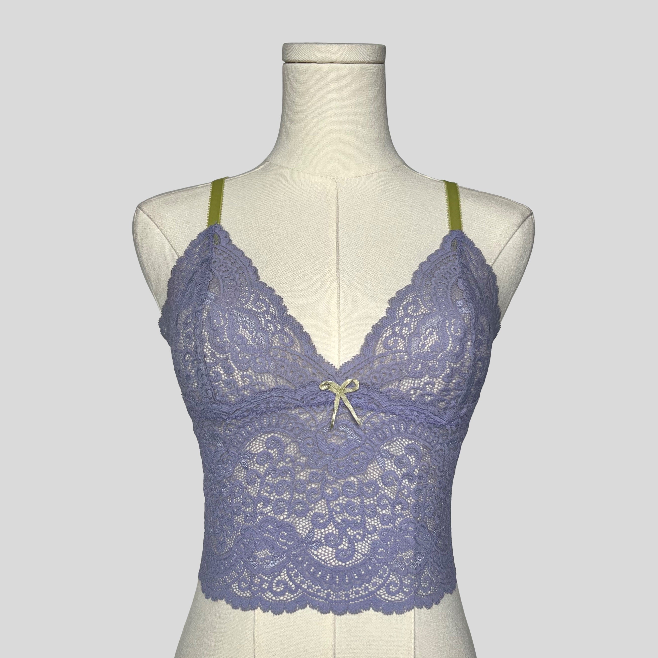 Lace bralette cami in purple