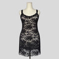 Lace backless mini dress