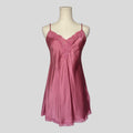 Sweetheart sheer lace back slip dress