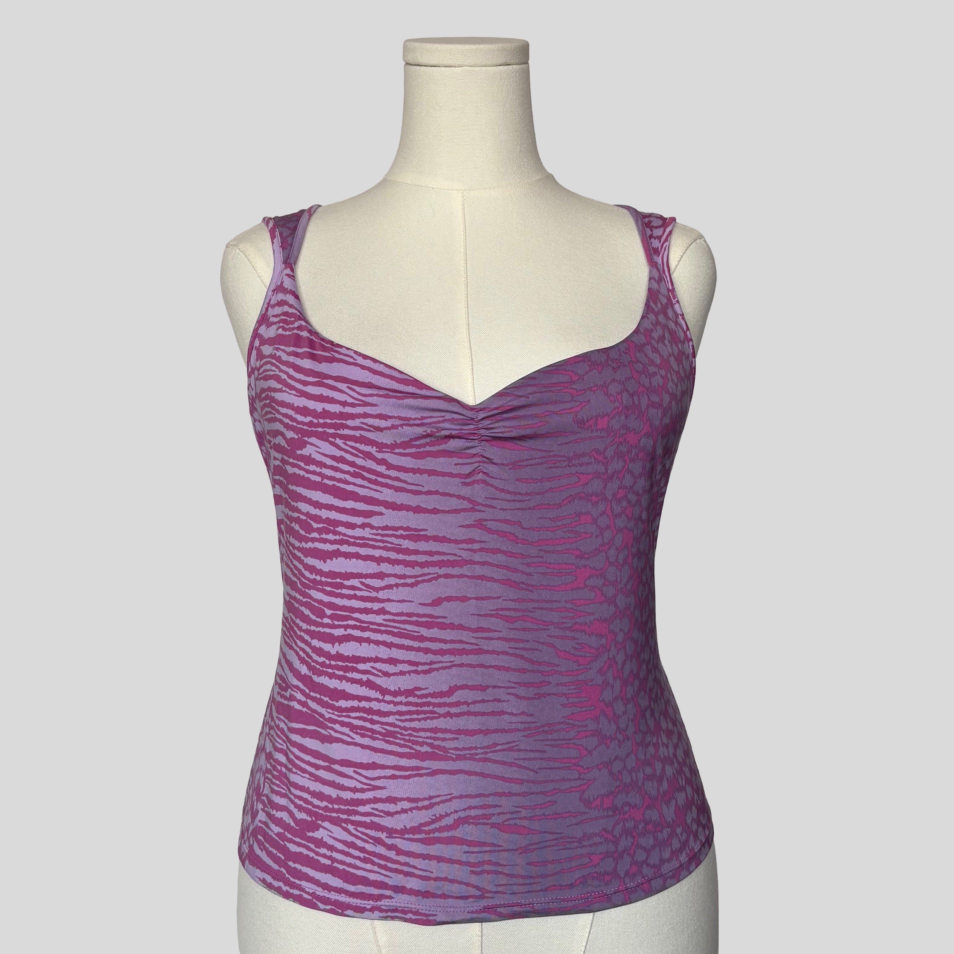 Zebra print tank top