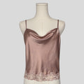 Draped speckled cami in pink