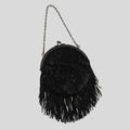 Beaded fringe purse
